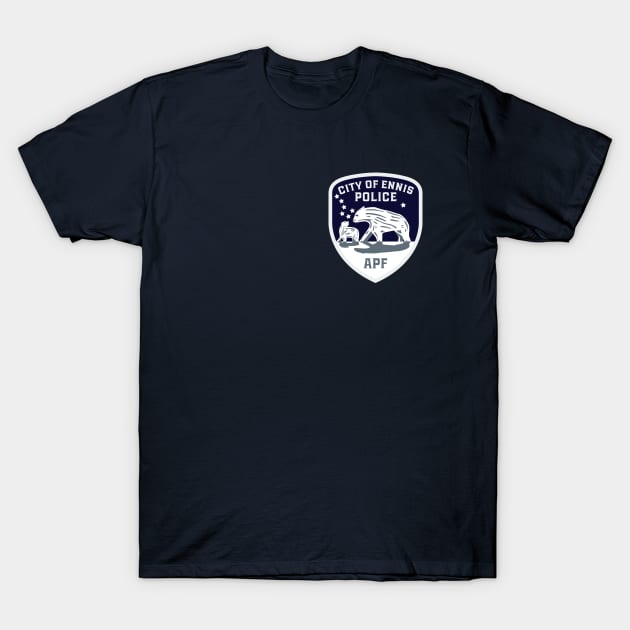 Ennis Alaska Police T-Shirt by MindsparkCreative